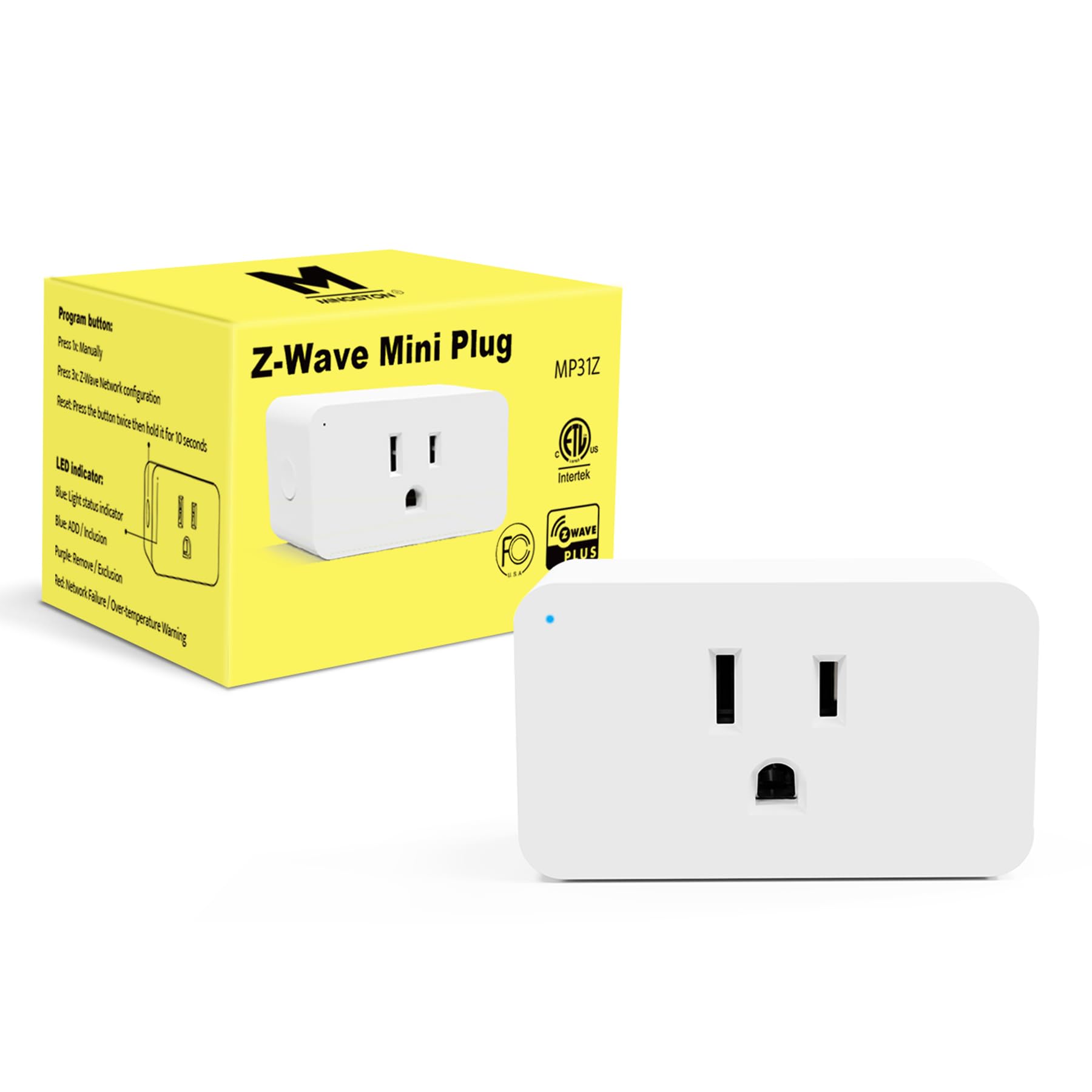 Minoston Smart Outlet, Z-Wave Plug 700 Plug-in Outlet with Built